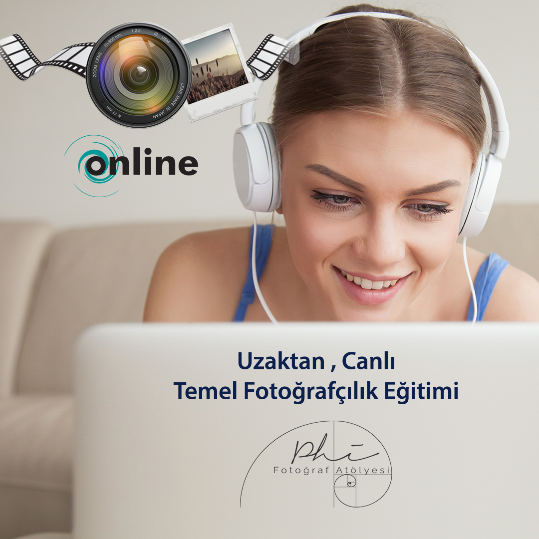 Smiling young woman wearing headphones using laptop, teen girl making video call, watching movie, studying online at home, listening to audio course, learning foreign language, head shot portrait